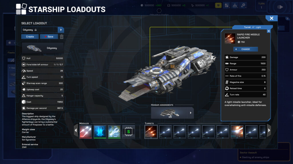Dust Fleet - ship equip
