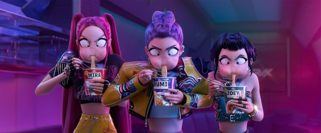 K-pop Lovkyně démonů - nudle