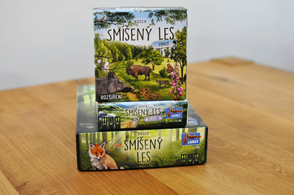 Smíšený les Pomezí - se základní hrou a rozšířením Alpy
