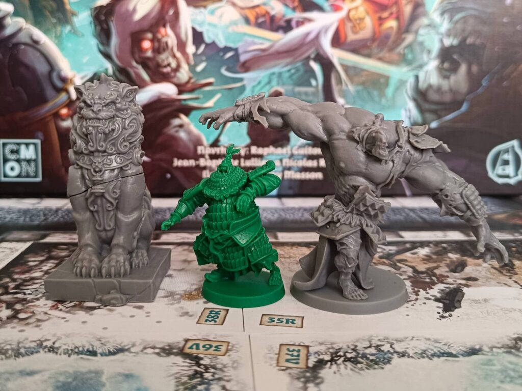 Zombicide Bílá smrt - Věčné císařství - nemrtví a čchi socha