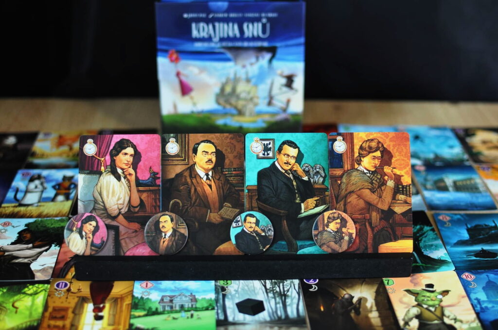 Krajina snů - karty a žetony profesorů