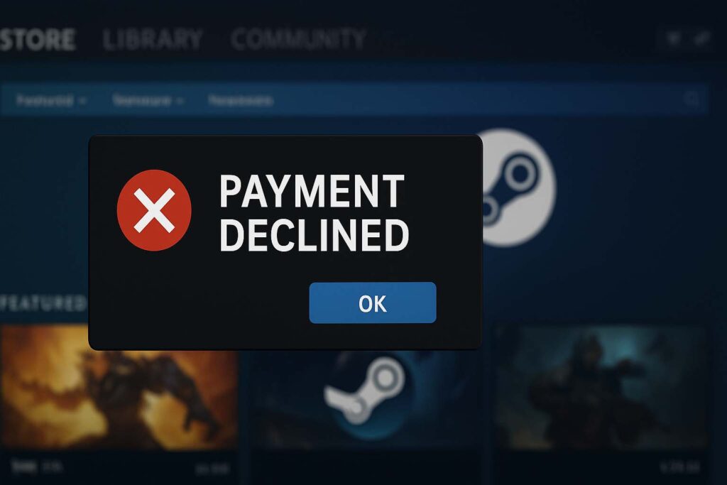 PayPal a Steam - platba odmítnuta