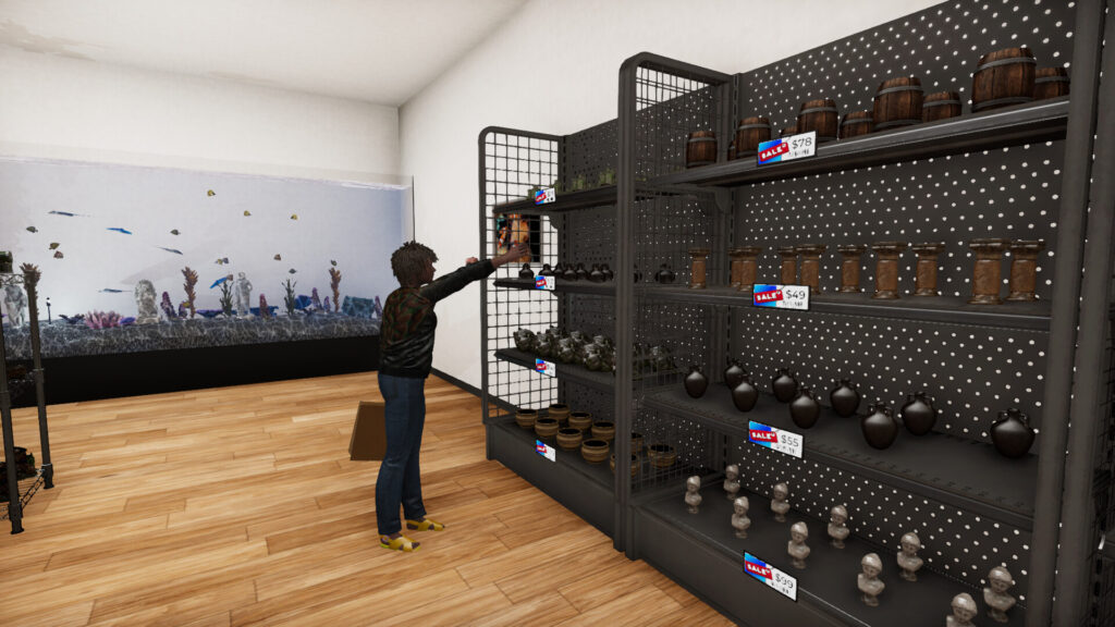 Aquatic Store Simulator - vybírejte dekorace
