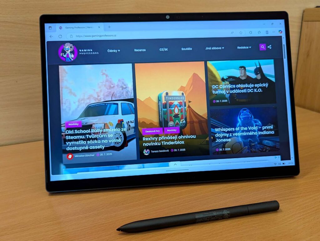 Asus ROG Flow Z13 - tablet se stylusem