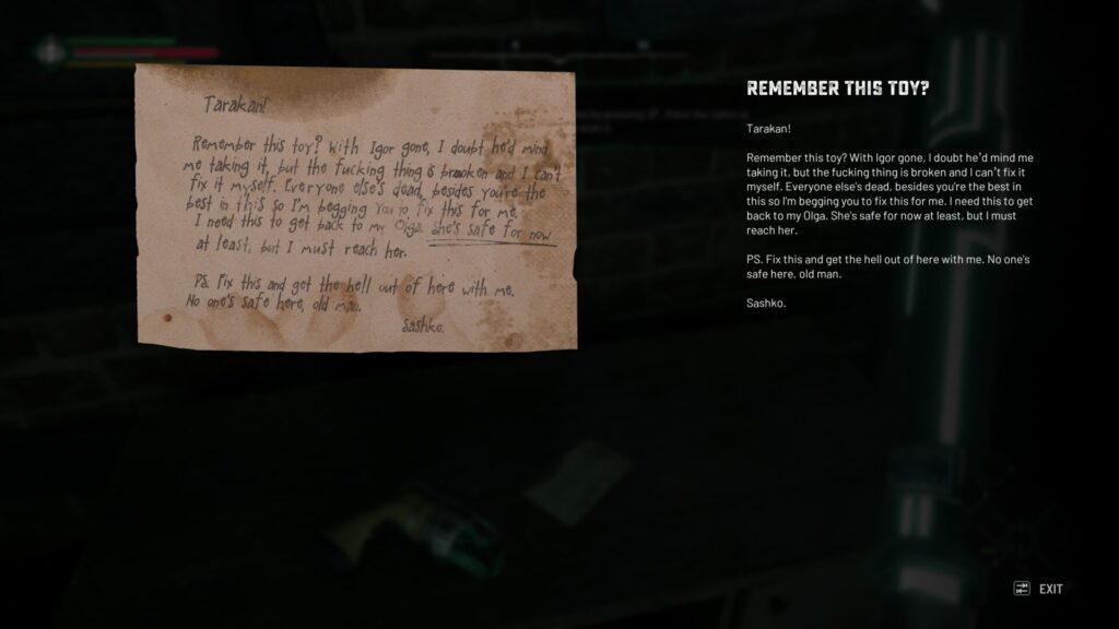 Chernobylite 2 Tarakan