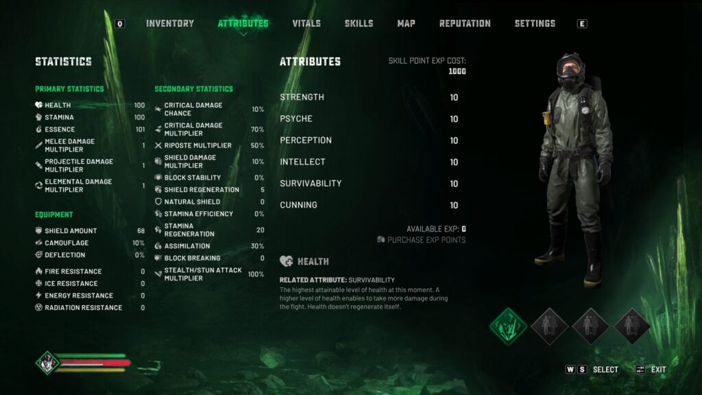 Chernobylite 2 atributes