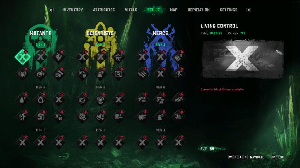 Chernobylite 2 skills