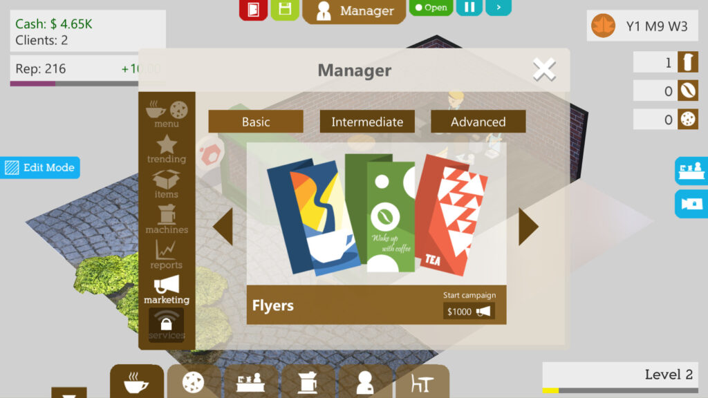 Coffee Shop Tycoon - letáčky pro všechny
