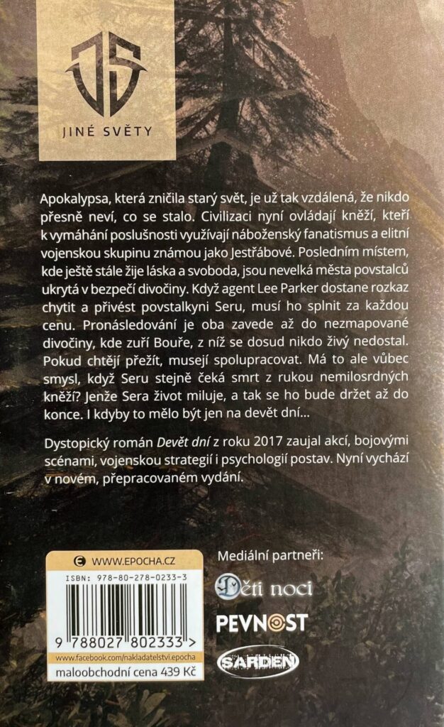 Devět dní - zadní strana