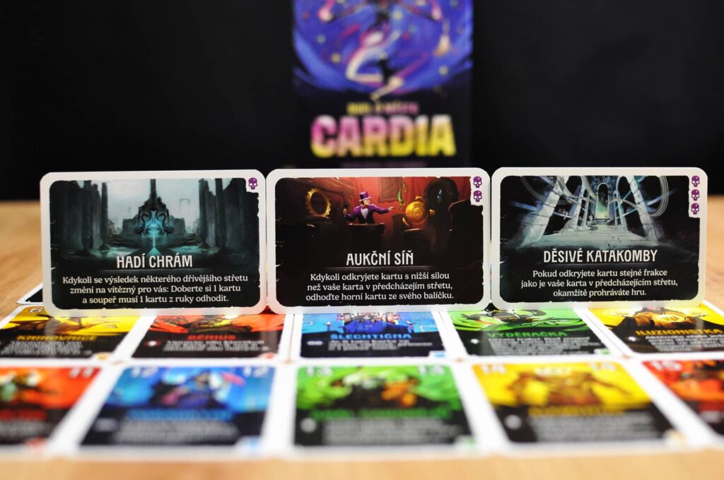Duel o město Cardia - karty lokací