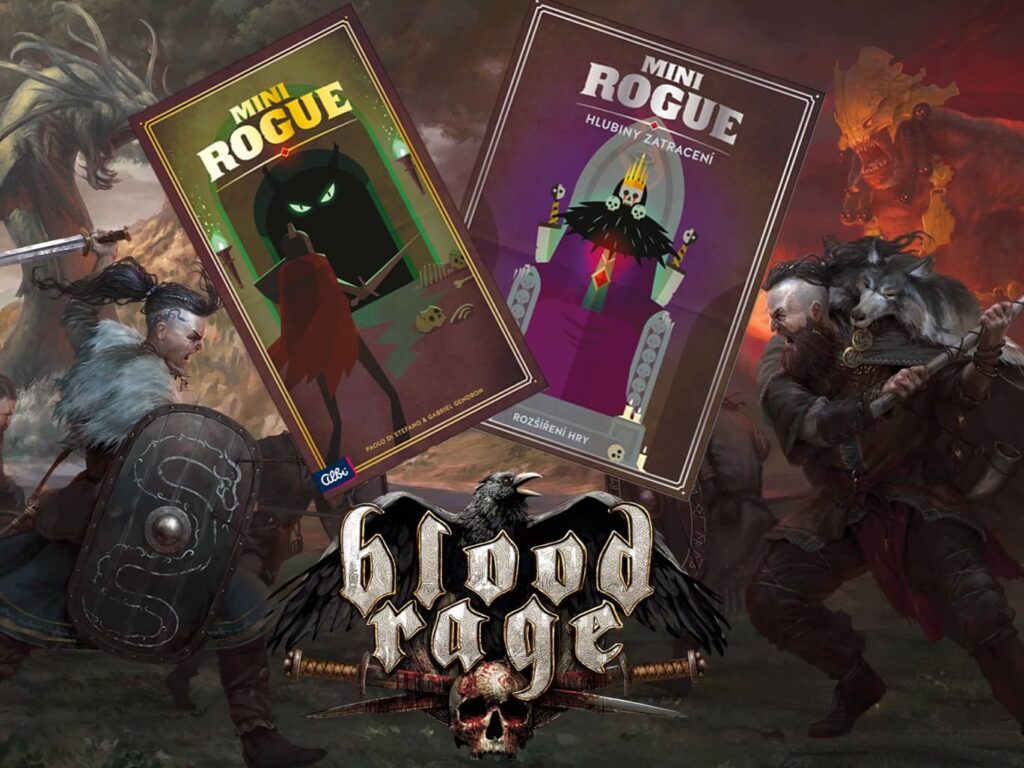 Soutěž o 3x deskovou hru Mini Rogue s rozšířením Hlubiny zatracení a videohrou Blood Rage Digital Edition