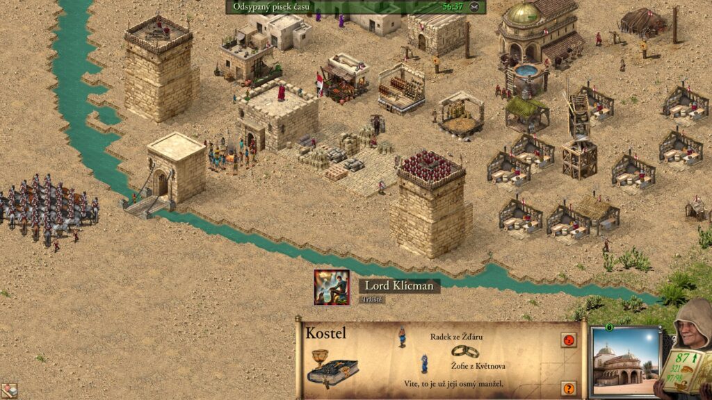 Stronghold Crusader Definitive Edition - schovat vše za příkop