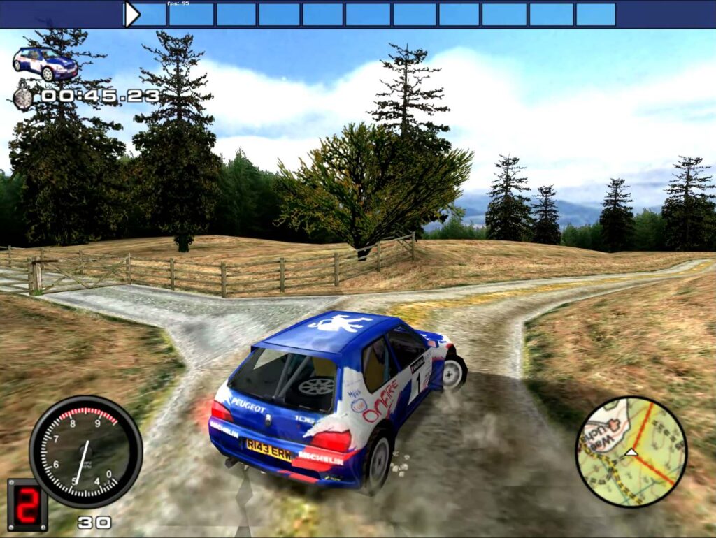 TOP 12 nejvýznamnějších rallye her - Mobil 1 Rally Championship - smyk
