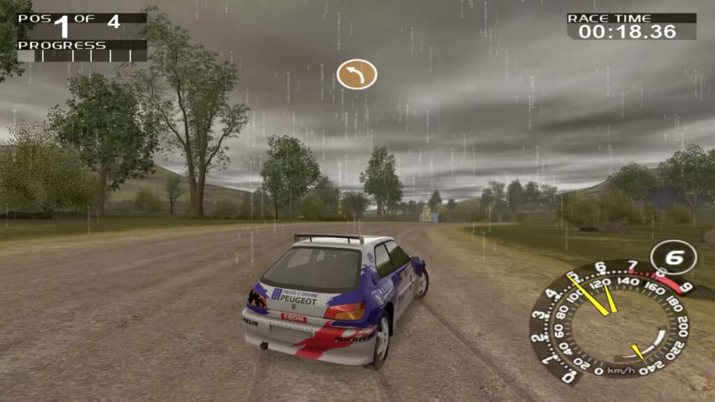 TOP 12 nejvýznamnějších rallye her - RalliSport Challenge - v dešti