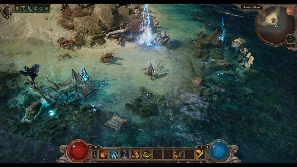 Titan Quest II - grilovaný krab