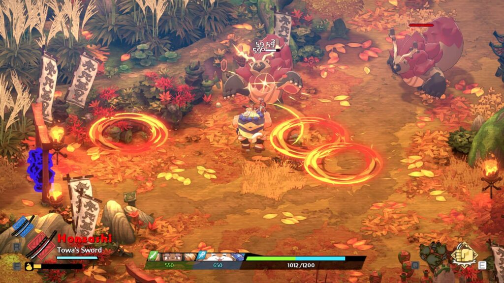 Towa and the Guardians of the Sacred Tree - souboj