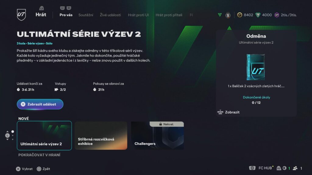 EA SPORTS FC - výzvy ve FUT