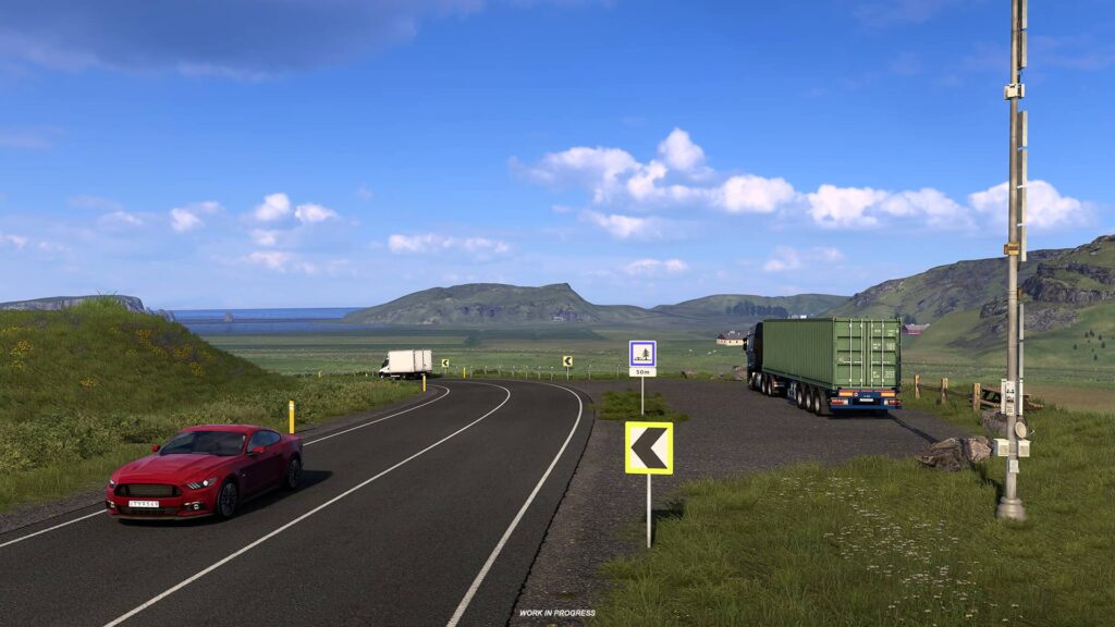 ETS2 Iceland - otevřené prostranství
