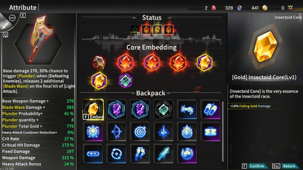 Star Fire Eternal Cycle - atrributy na sekeru