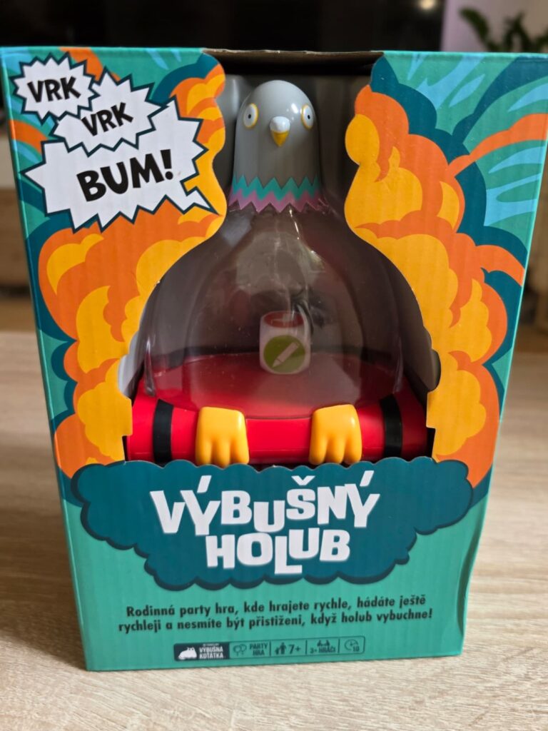 Výbušný holub - krabice