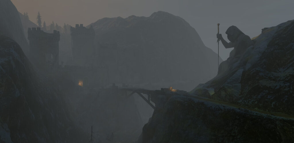 Wild Monster Hunt - most nad propastí