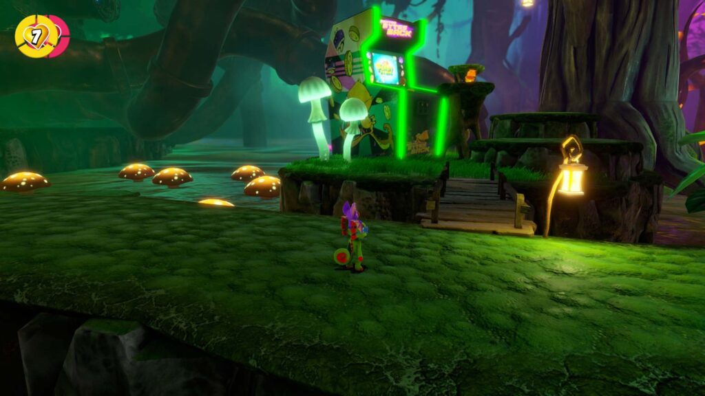 Yooka-Replaylee - houbičky a automat