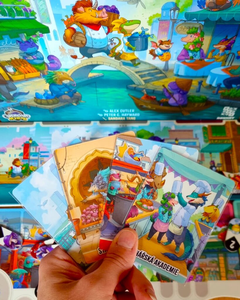 Zvířecí kuchtíci - karty lokací