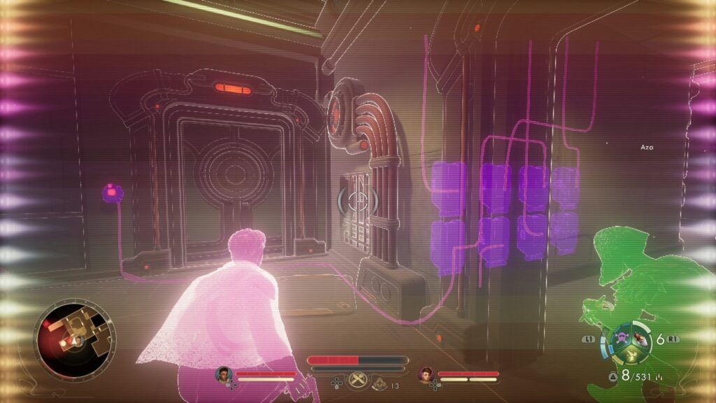 Outer Worlds - Pohled přes N-Ray Scanner