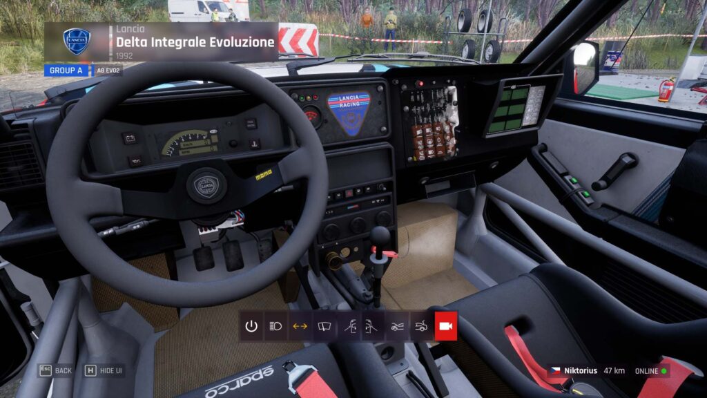 Assetto Corsa Rally - interiér Lancie Delta