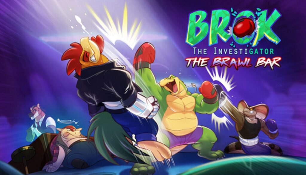 BROK the InvestiGator The Brawl Bar art