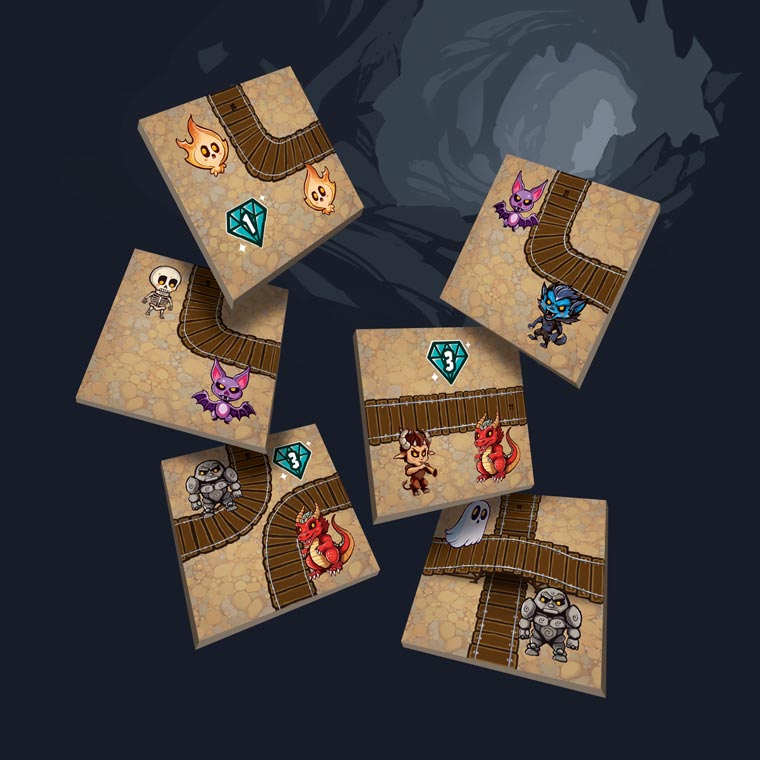 Dole v dole - ukázka dílků