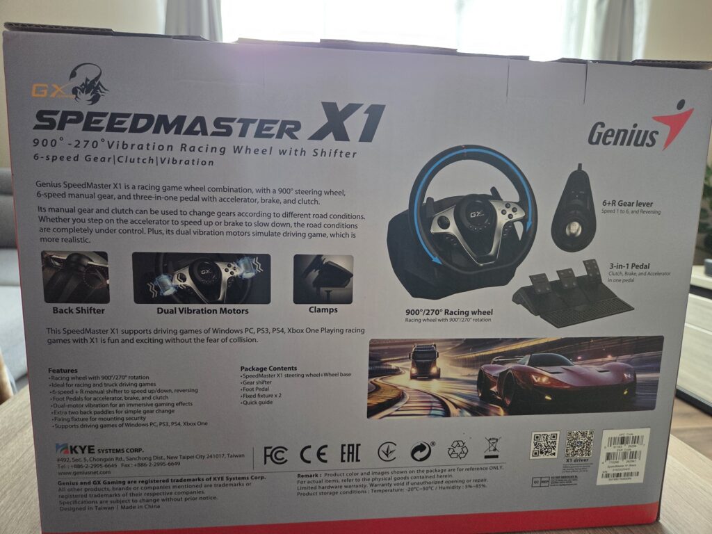 Genius GX Gaming SpeedMaster X1 - hlavní výhody