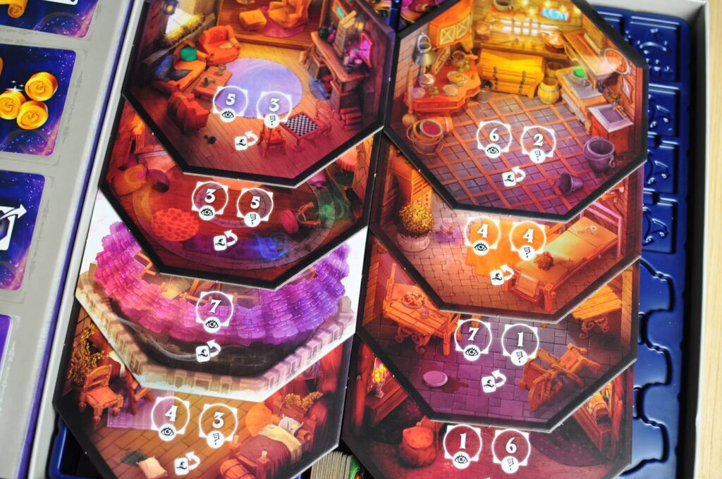 Incantibus - destičky místností