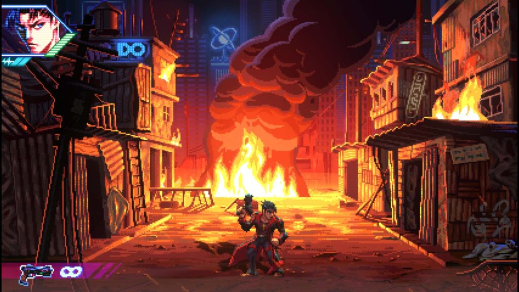 Neon Inferno - červená se line záře