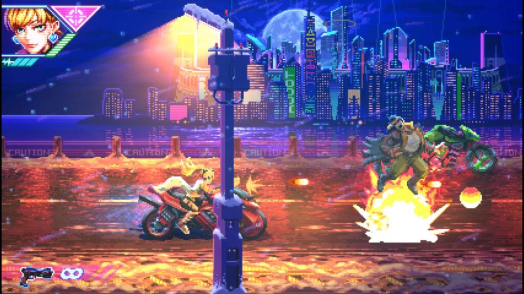 Neon Inferno - motorkářka