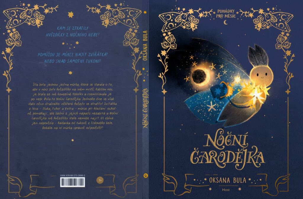 Noční čarodějka - přední a zadní část obálky