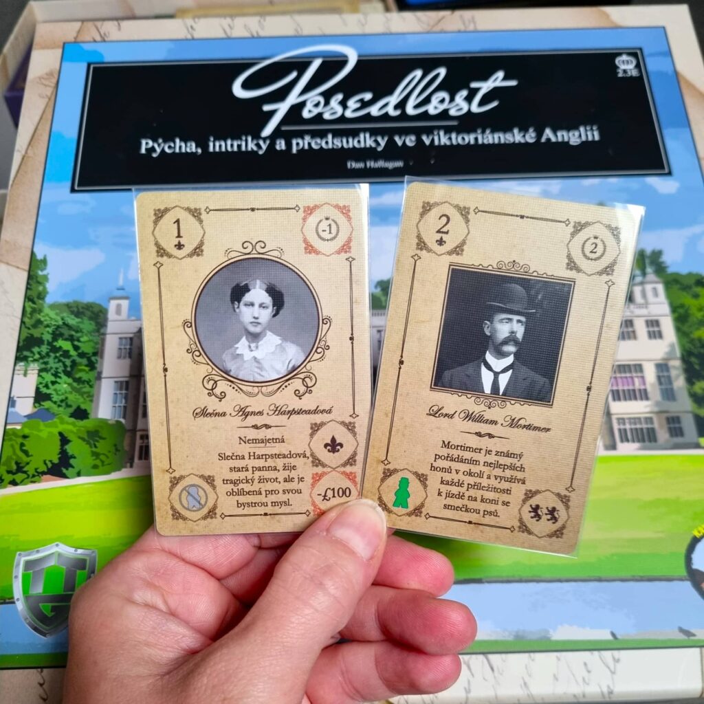 Posedlost - karty hostů