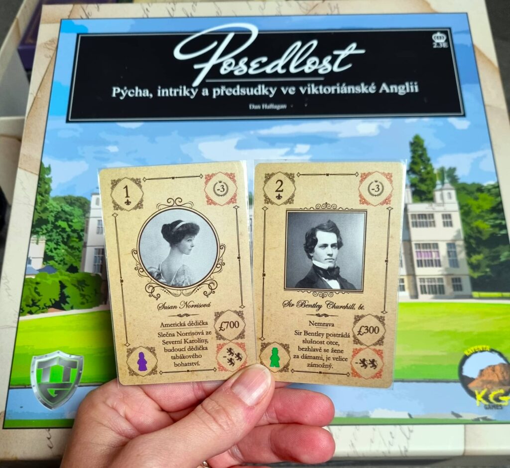 Posedlost - karty hostů s negativními efekty