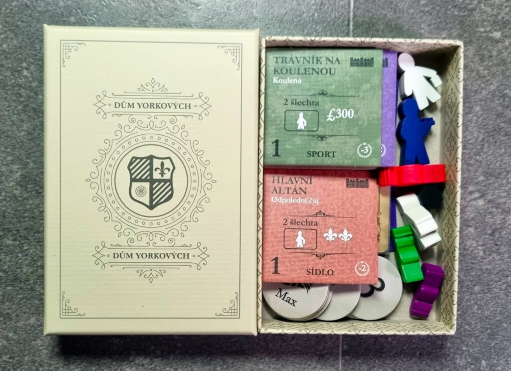 Posedlost - úložná krabička s komponenty rodiny Yorkových