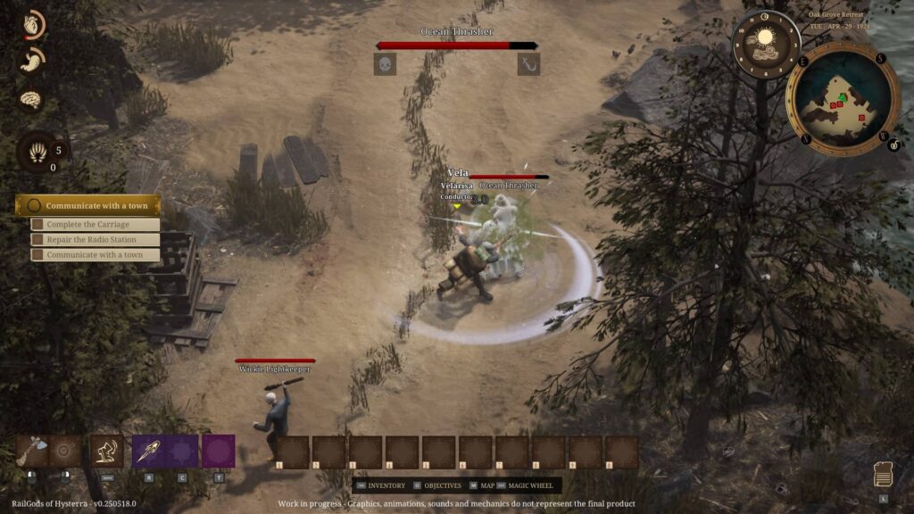 RailGods of Hysterra - souboj