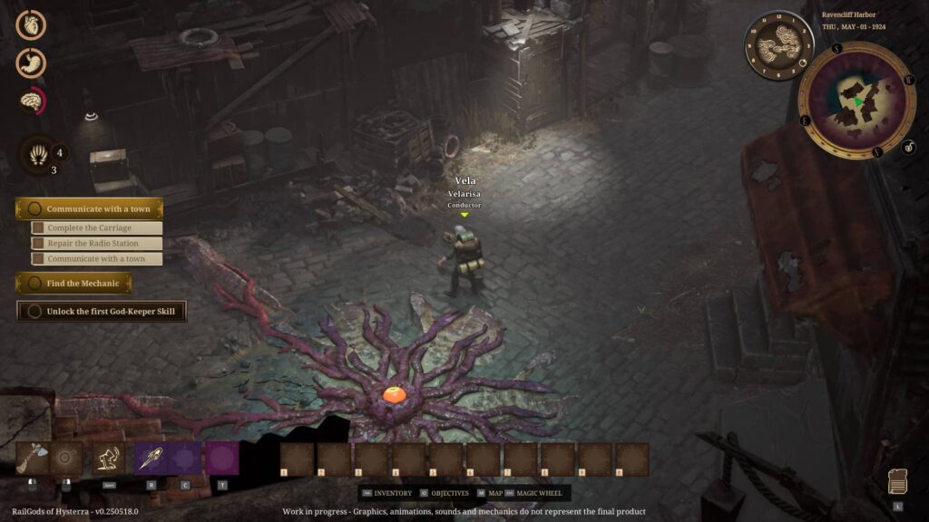 RailGods of Hysterra - vesnička