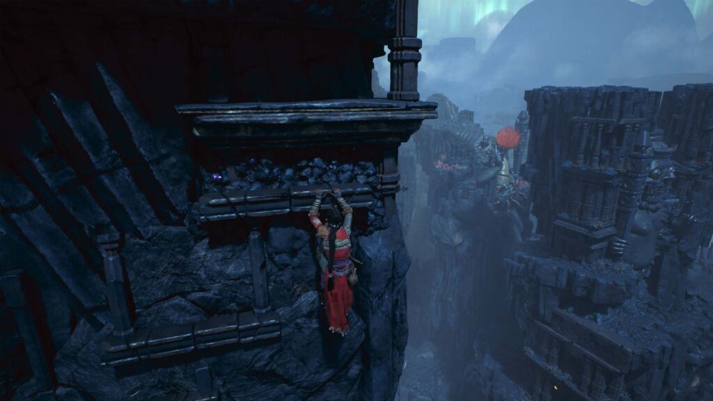 Raji: Kaliyuga - lezení po skále