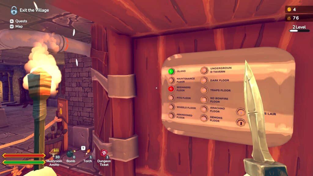 The RPG - výtah v dungeonu