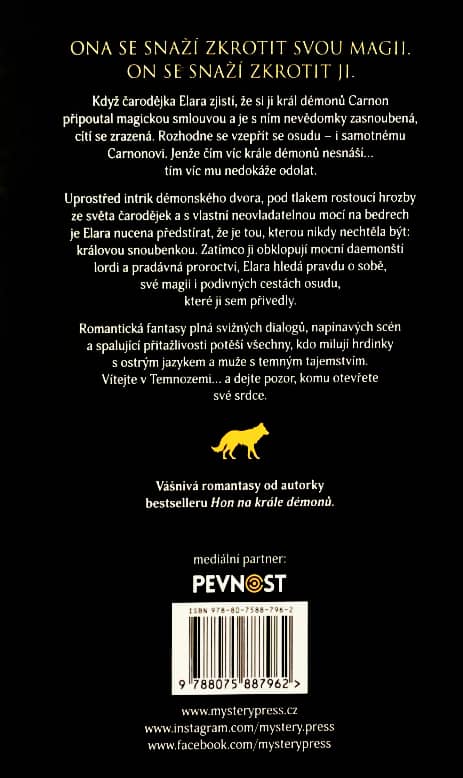 soumrak kletby démonů - zadní obálka