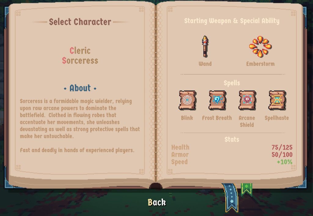 Wizordum - Výběr postavy