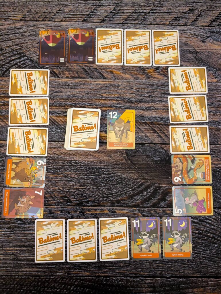 Balíme - začátek partie