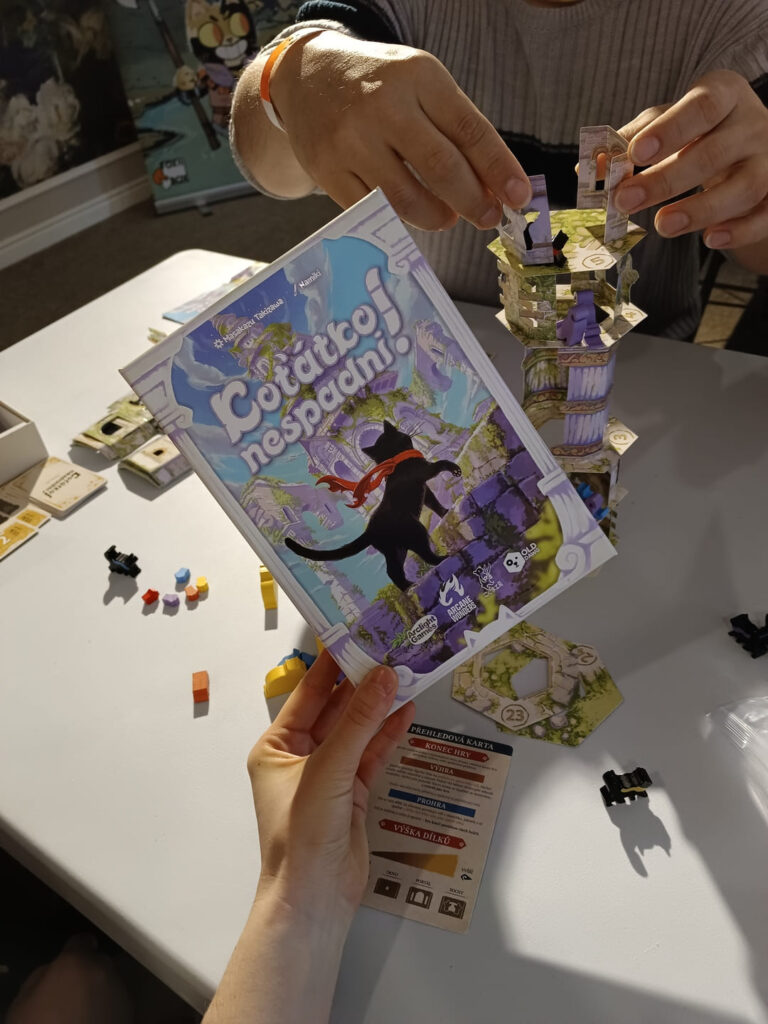 Brnohraní - partie hry Koťátko, nespadni!