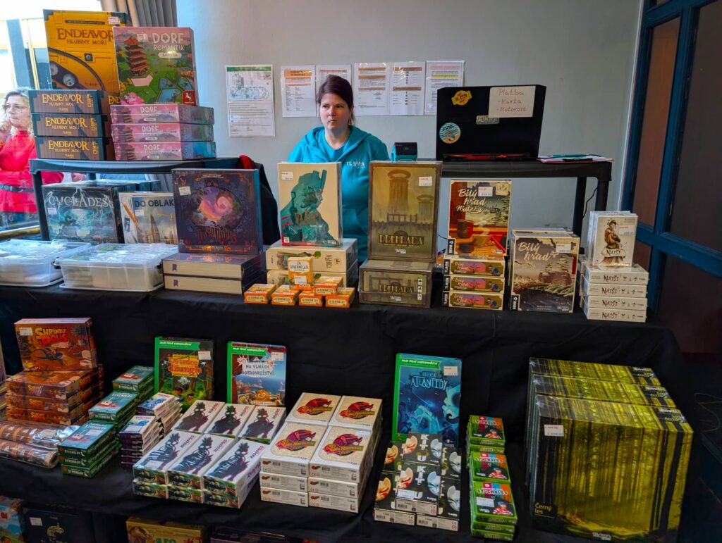 Brnohraní - stánek TLAMA games