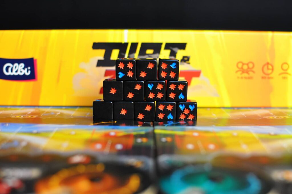 Dirt & Dust - černé kostky rizik