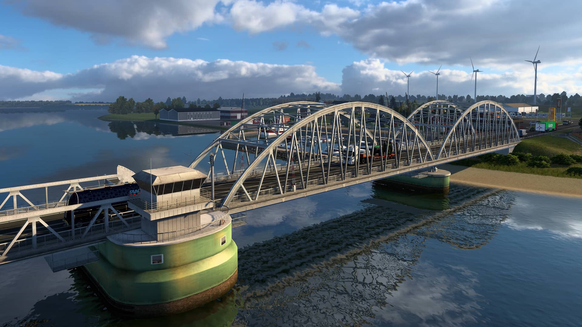 ETS2 Scandinavia - most přes řeku